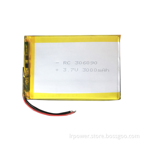 Custom 3000mah 3.7v Lithium Polymer Battery